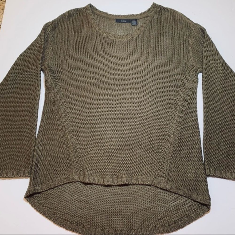 RDI‎ Olive Green Acrylic Sweater L